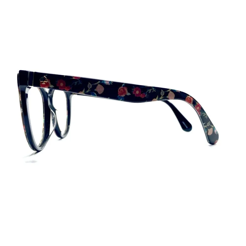 Kate Spade Black Gold Floral Print Cat Eye Glasses Daesha/S 7RM90 56 16 140